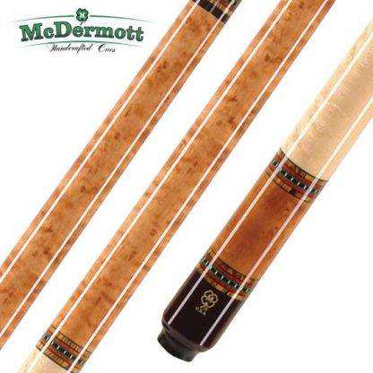 McDermott G229 Pool Cue - Birdseye Maple with Bocote and Cocobolo Rings