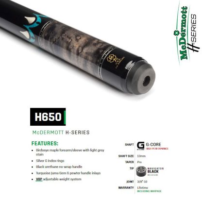 H Series Model H650 McDermott Pool Cue