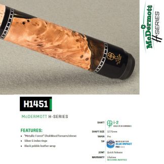 H Series Model H1451 McDermott Pool Cue