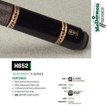 H Series Model H652 McDermott Pool Cue