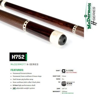 H Series Model H752 McDermott Pool Cue