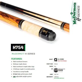 H Series Model H754 McDermott Pool Cue