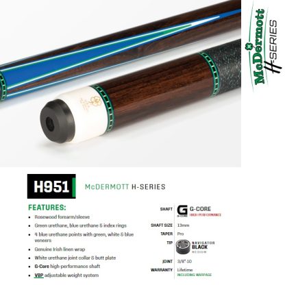 H Series Model H951 McDermott Pool Cue